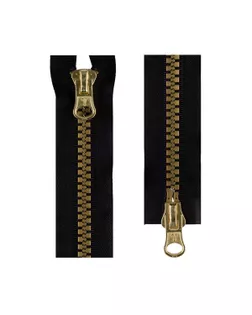 Молния Трактор Т-10 100 см Тип 10 10 шт. разъёмная двухзамковая №001 под золото арт. ГММ-115784-2-ГММ092470142574