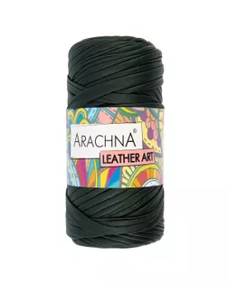 Пряжа ARACHNA "LEATHER ART" 100% полиэстер 4 шт. х 160 г ± 10 г 50 м №08 т.хаки арт. ГММ-112320-8-ГММ094026738794