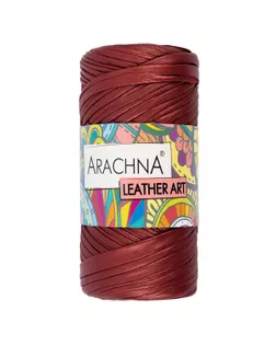 Пряжа ARACHNA "LEATHER ART" 100% полиэстер 4 шт. х 160 г ± 10 г 50 м №07 т.красный арт. ГММ-112320-9-ГММ094026739134