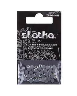 Страз клеевой "Zlatka" ZRTG-1648 SS16 цветные 3.9 мм стекло 5 x 48 шт в пакете с картонным еврослотом арт. ГММ-113426-3-ГММ094732725234