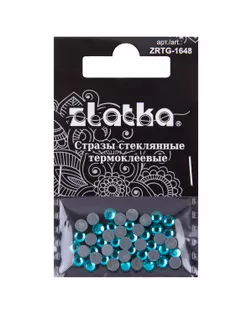 Страз клеевой "Zlatka" ZRTG-1648 SS16 цветные 3.9 мм стекло 5 x 48 шт в пакете с картонным еврослотом арт. ГММ-113426-6-ГММ094732725774