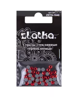 Страз клеевой "Zlatka" ZRTG-1648 SS16 цветные 3.9 мм стекло 5 x 48 шт в пакете с картонным еврослотом арт. ГММ-113426-10-ГММ094732729074