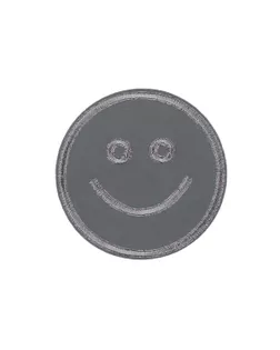 Термоаппликация "L" №03/5 5 шт L1584 смайл светоотраж. 3.5х3.5 см L1584 арт. ГММ-105028-5-ГММ097722135154