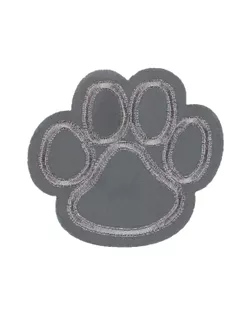 Термоаппликация "L" №30/5 5 шт L095 лапа светоотраж. 4.7х5 см L095 арт. ГММ-105041-10-ГММ097727143794