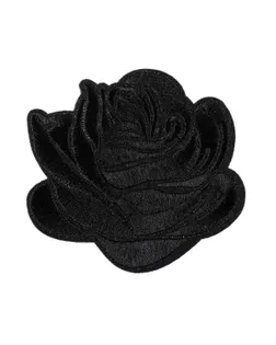 Термоаппликация №19/5 5 шт №6367B роза черная 5х5.4 см арт. ГММ-105116-7-ГММ097854910974