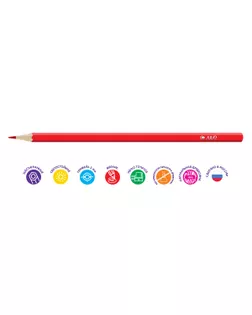 "Лео" "Ярко" Набор цветных карандашей LBSCP-12 заточенный 8 х 12 цв. арт. ГММ-112701-1-ГММ100661989944