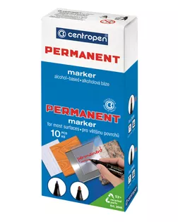 "Centropen" Маркер PERMANENT 2846/1 1мм 10 шт. 2846/1 синий арт. ГММ-114002-1-ГММ102572588314