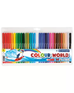 "Centropen" Набор цветных фломастеров COLOUR WORLD TP 30 цв 7550/30 арт. ГММ-114420-1-ГММ102678730024