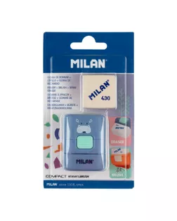 "Milan" Ластик и кисточка COMPACT Fun Animals BYM10472FA+1 запасной ластик 430 в блистере 3.9х2.9х0.9 см BYM10472FA ассорти арт. ГММ-115221-1-ГММ102956018944