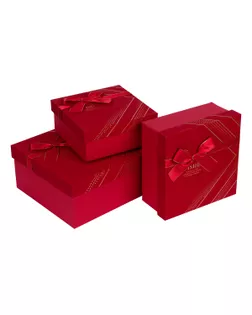 "Stilerra" YBOX-S2-3 Набор подарочных коробок 3 шт. 01 красный арт. ГММ-114899-1-ГММ107226090974