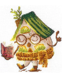 Набор для вышивания "Сделай своими руками" Д-32 "Домик. Читатель" 12.5 х 14 см арт. ГММ-115322-1-ГММ121953106984