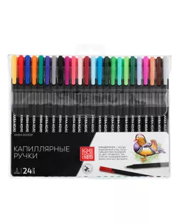 "Аква-колор" "Изостудия" Набор капиллярных ручек SFWN-24 24 цв. АССОРТИ арт. ГММ-109396-1-ГММ037858008672
