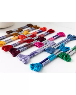 Нитки для вышивания мулине 100% вискоза 12 x 8 м R3192 яр-желтый арт. ГММ-108745-1-ГММ072892541114