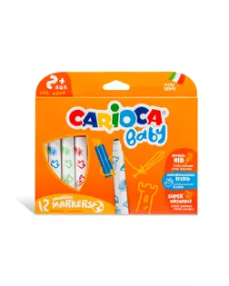 "Carioca" Фломастеры утолщенные Baby 2+ 12 цв 42814 арт. ГММ-114480-1-ГММ078075499694