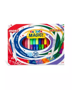 "Carioca" Фломастеры меняющие цвет Magic Markers стираемые 20 цв двухцветные 41369 арт. ГММ-114494-1-ГММ078097086514