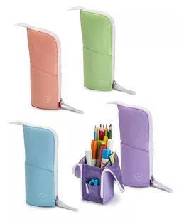 "Carioca" Пенал школьный Kimono pastel 1 отделение на молнии, без наполнения Сине-черный 23281 арт. ГММ-108906-6-ГММ149833530474