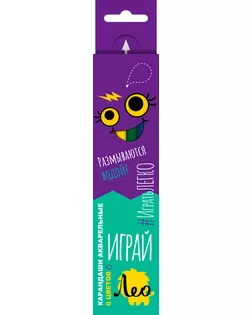 "Лео" "Играй" LGWP-06 Набор трехгранных акварельных карандашей 8 х 6 цв.  арт. ГММ-107217-1-ГММ078854280634