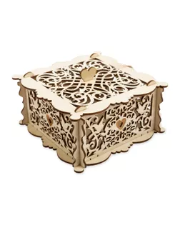 Заготовка для декорирования "Mr. Carving" ВК-047 Шкатулка "Резная" фанера 15 х 15 х 9 см  арт. ГММ-107341-1-ГММ082574734304