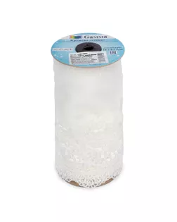 Кружево "сетка" 190 мм GKM-19004 в рулоне 10 м ± 0.2 Турция TL003CR кремовый арт. ГММ-112636-1-ГММ082809258134