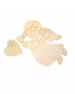 Заготовка для декорирования "Mr. Carving" ВД-1075 Подвеска "Ангел" фанера  арт. ГММ-109660-1-ГММ086571750064