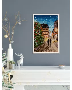 Кристальная (алмазная) мозаика "ФРЕЯ" ALVR-309 "Рождественская прогулка" 20 х 30 см арт. ГММ-111958-1-ГММ088629967924