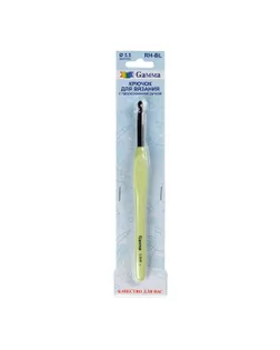 Для вязания крючок с прорезин. ручкой RH-BL алюминий d 5.5 мм 16 см в блистере арт. ГММ-113457-1-ГММ093618375764