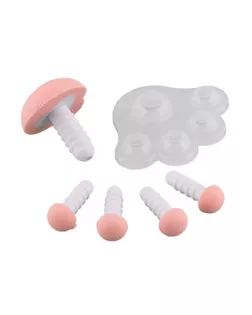 "HobbyBe" APA Подушечки для лапок животных 30 x 25 мм 10 шт. розовый арт. ГММ-2222-1-ГММ0040566