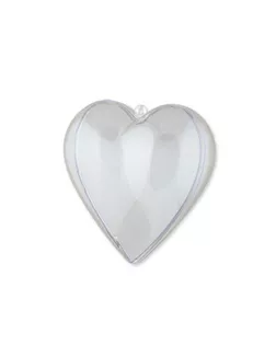Заготовки для декорирования "Love2art" PLB-008 "сердце" пластик 10x9.8x5.6 см арт. ГММ-3194-1-ГММ0058395
