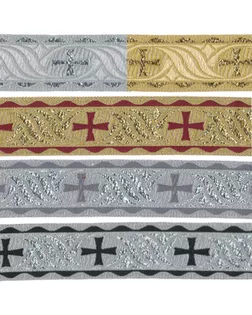 Лента жаккардовая 20 мм TRJ-67 10 м отделочная золото арт. ГММ-3260-3-ГММ0079315