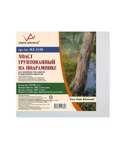 Холст грунтованный на подрамнике "VISTA-ARTISTA" SCC-2430 100% хлопок 24 х 30 см 380 г/кв.м 2 шт среднезернистый арт. ГММ-3591-1-ГММ0037576