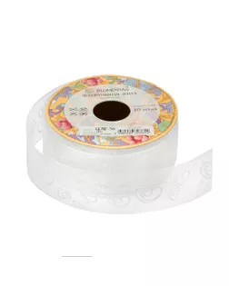 Тесьма декоративная "Blumentag" декоративная LRW-38 40 мм (1-1/2'') " 10 м ±0.5 м 001 белый арт. ГММ-4498-1-ГММ0055616