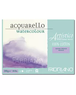 "Fabriano" Бумага для акварели "Artistico" 200 г/м2 56 х 76 см лист 10 шт. 31120078 крупнозернистая арт. ГММ-4813-1-ГММ0050908