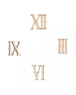 Заготовки для декорирования "Mr. Carving" ВД-066 цифры "Римские" фанера 2.4 см арт. ГММ-5412-1-ГММ0060346