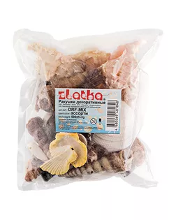 Аксессуары для флористики "Zlatka" / "Blumentag" DRF MIX Ракушки декор. 500 г ± 5 г ассорти арт. ГММ-6358-1-ГММ0006204