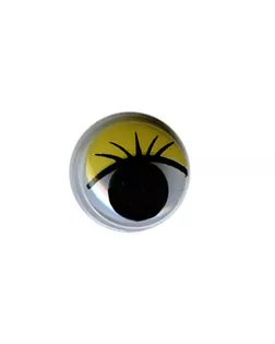 Глаза круглые с бегающими зрачками д.12 мм "HobbyBe" MER-12 арт. ГММ-6885-1-ГММ0072854