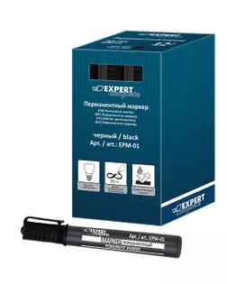 "Expert Complete" EPM-01 Перманентный маркер 2 мм 12 шт. 02-синий/blue арт. ГММ-99046-3-ГММ033865337742
