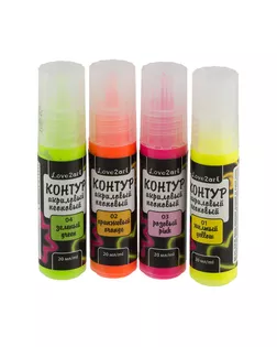 Краски акриловые "Love2art" контур неоновый CLN-20 20 мл 03 розовый арт. ГММ-36-1-ГММ0069368