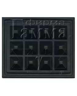 Фурнитура сумочная пластик FB340 Нога площадная на дно сумки ( 42 мм) 52 x 42 x 7 мм 100 шт. черный арт. ГММ-7221-1-ГММ0033983