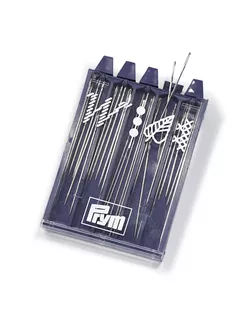 Иглы для шитья ручные "PRYM" 125110 для вышивания и бисера 25 шт. в блистере ассорти арт. ГММ-99646-1-ГММ003979488402