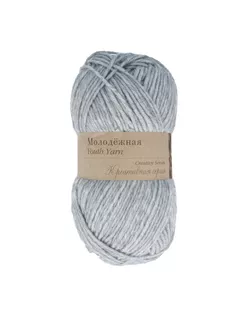 Пряжа Пехорская ПТ "Молодежная" 91% акрил, 9% полиамид 5 х 200 г 280 м ± 14 м №371 натур.серый арт. ГММ-103277-10-ГММ049110199222