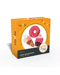 "Woolla" WB-0172 "Десертные" набор для валяния . арт. ГММ-9829-1-ГММ0067967
