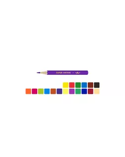 "ВКФ" "Super" SCP-2018 Набор цветных карандашей, короткие "Львенок" 8 х 18 цв. арт. ГММ-10199-1-ГММ0052656