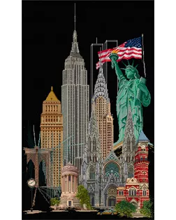 Набор для вышив. "Thea Gouverneur" 471.05 "Нью-Йорк" арт. ГММ-11559-1-ГММ0073635