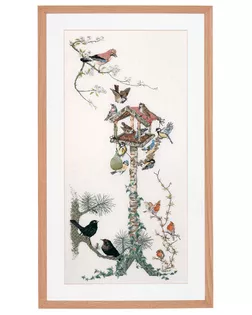 Набор для вышив. "Thea Gouverneur" 1065А "Кормушка" 45 х 100 см арт. ГММ-11589-1-ГММ0063937