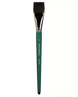 Кисти "Green Line" "VISTA-ARTISTA" 90212-12 имитация белки плоская 1 шт короткая ручка арт. ГММ-12704-1-ГММ0030300