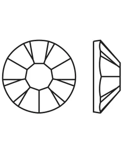 Страз неклеевой PRECIOSA 438-11-615 s SS08 Crystal AB д.0,24см арт. ГММ-105391-1-ГММ076006157184