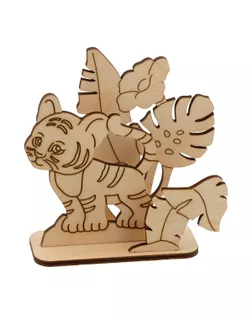 Заготовка для декорирования "Mr. Carving" ВД-1023 Тигренок в джунглях фанера  арт. ГММ-106560-1-ГММ079962840644