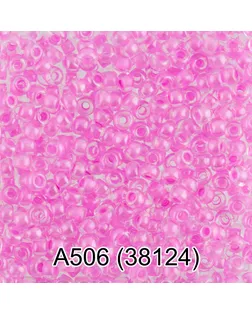 Бисер Чехия круглый 1 10/0 2.3 мм 50 г 1-й сорт А506 розовый ( 38124 ) арт. ГММ-2939-50-ГММ0079089