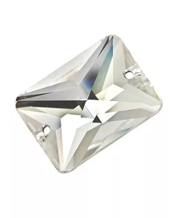 Стразы "Zlatka" ZSS-07 Crystal 18 х 13 мм стекло 2 шт в пакете с еврослотом белый (crystal) арт. ГММ-6611-1-ГММ0075326