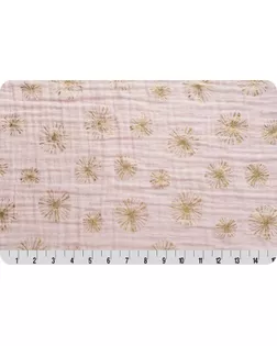 Ткани для пэчворка PEPPY EMBRACE METALLIC (марлевка) ФАСОВКА 100 x 125 см 120 г/кв.м 100% хлопок emmmake a wish blush/gold арт. ГММ-9819-3-ГММ0051335